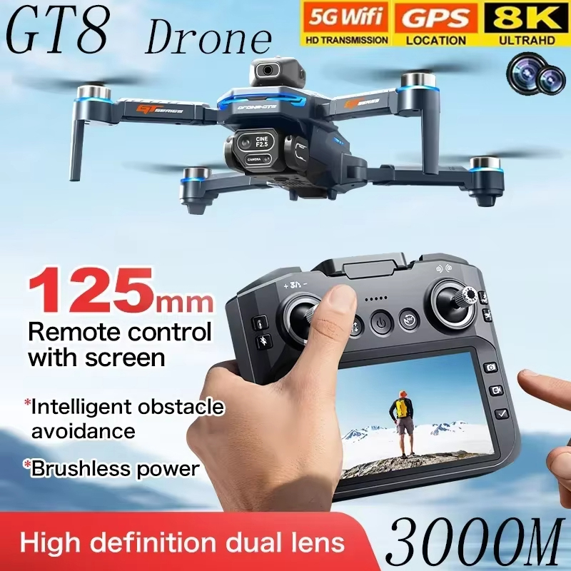 Drone GT8 Layar 4,3 inci, Hind - Jjrc Drone X12 ulasan dan harga