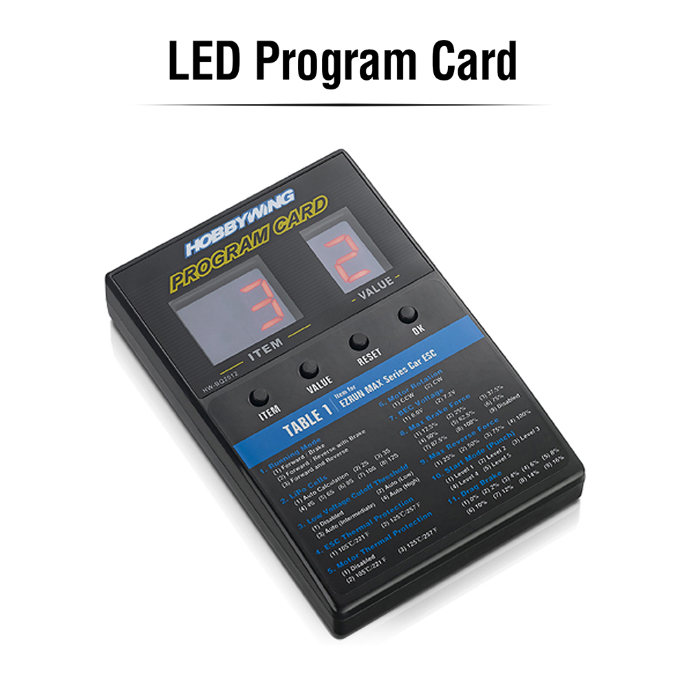 Kartu Program HOBBYWING LCD/LE - Drone Battery Strap ulasan dan harga